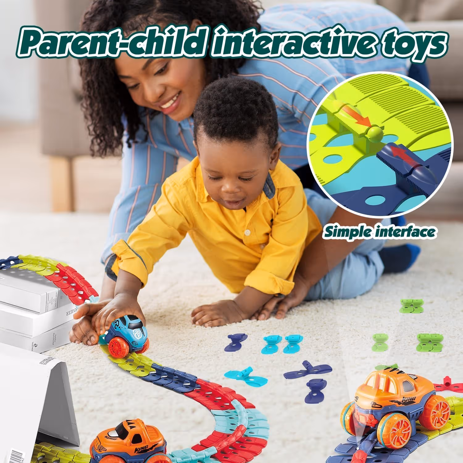 Creative Gravity-Free Car Toy with Bendable Race Track Set
